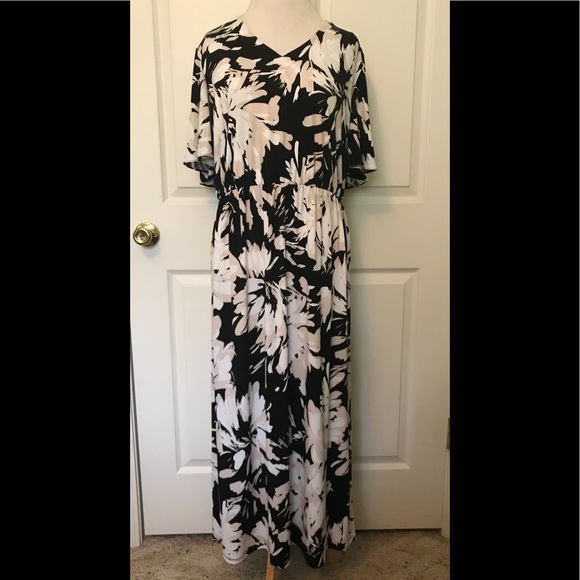 Chico's Dresses & Skirts - BNWOT Beautiful Black w/ Flower Print Maxi Dress